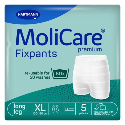 MoliCare® Premium Fixpants longleg - Gr. X-Large, 200 Stück - Inkontinenz Schutzhosen & Unterwäsche, besonders bequem und sicher für optimalen Schutz bei Inkontinenz.
