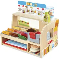 Melissa & Doug - Slice & Stack Sandwich Theke - Holz-Spielküche für Kinder ab 36 Monaten, fördert kreatives Spielen und motorische Fähigkeiten.