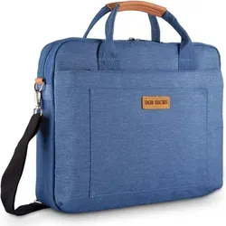 DOB SECHS 17.3 Zoll Laptoptasche – Stylisch und Sicher - Laptop-Taschen mit einzigartiger Blase Schaumstoffpolsterung für optimalen Schutz vor Stößen und Kratzern. Vielseitig tragbar mit abnehmbarem Schultergurt und Trolley-Befestigung.