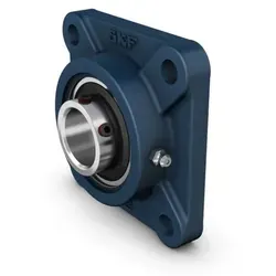 SKF Kugellagereinheit JIS UCF 311 mit quadratischem Flansch - Diese hochwertige Kugellagereinheit mit Vierkantflansch ist ideal für Fördertechnikanwendungen. Sie bietet eine robuste Konstruktion aus Grauguss und ermöglicht eine zuverlässige Montage mit Gewindestiftbefestigung.