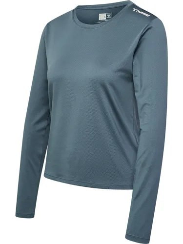 Hummel hmlMT AURA MESH T-SHIRT L/S - STORMY WEATHER - XL - Hallenschuhe mit atmungsaktivem Mesh-Gewebe, das dich beim Training kühl hält und gleichzeitig langärmligen Schutz bietet.