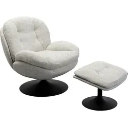 Kare-Design Sesselset Stanford, Grau, Textil, 84x81x84 cm, Relaxfunktion, Wohnzimmer, Sessel, Relaxsessel