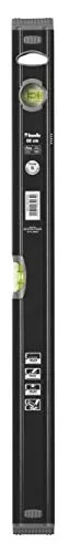 kwb Aluminium-Wasserwaage 60 cm - Stoßfeste Libelle - 0,5 mm/m Genauigkeit - VPA-Geprüft - Hoch präzise geschliffen - Mit Sturz-Schutz aus Gummi