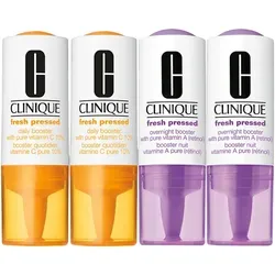Clinique Fresh Pressed Clinical Daily+ Overnight Booster mit purer Vitamin C - Tagespflege, revitalisierende Creme mit hochwirksamem Vitamin C für strahlende Haut über Nacht.