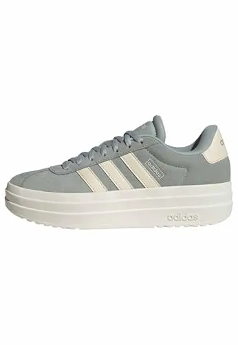Adidas VL Court Bold - grau Sneaker - Stylischer Sneaker mit markanter Plateausohle, ideal für Komfort und trendbewusste Outfits. Hochwertiges Leder und rutschfeste Gummisohle sorgen für Langlebigkeit und perfekten Halt.