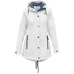 MADSea Damen Regenmantel Friesennerz 620 - Halblanger, wasserdichter Regenparka für Damen, winddicht mit maritimem Innenfutter und verstellbarer Kapuze – ideal für wechselhaftes Wetter.