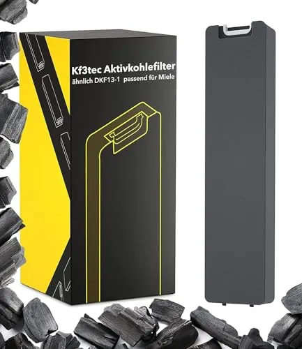 KF3TEC® Aktivkohlefilter ähnlich DKF13-1 bzw. 6485741, passend für Miele Dunstabzugshauben DA 3XXX zb. DA3366 / 3466/3496