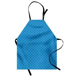 Abakuhaus Kochschürze Höhenverstellbar Klare Farben ohne verblassen, Fleur De Lis Diagonal-Linien blau