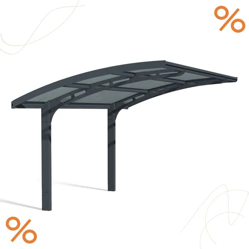 Palram - Canopia Aluminium Carport Arizona Wave 5000