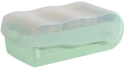 HAN Lernkartei CROCO A7 quer pastellgrün-transluzent