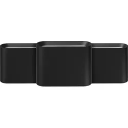 Philips Hue Dymera Wandleuchte - 3er-Pack in Schwarz - Gartenbeleuchtung mit wasserdichter Smart-Lampe, die Ober- und Unterlicht separat einstellbar macht und auch ohne Bridge über Bluetooth bedienbar ist.