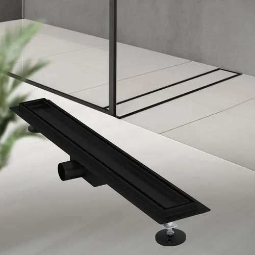 LuxeBath Duschrinne 70 cm 2in1 - Befliesbar und Extra Flach - Duschkabinen & -wände - Hochwertige Edelstahl-Duschrinne, universell einbaubar mit befliesbarem Ablaufrost und Siphon mit Geruchsstop für ein angenehmes Duschverhalten.
