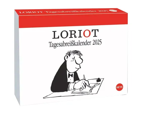 HEYE Abreißkalender Loriot Tagesabreißkalender 2025: Kultiger Humor-Tischkalender, Abre