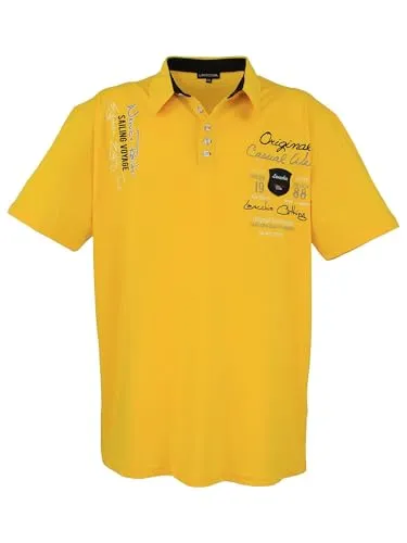 Lavecchia Übergrößen Poloshirt Herren LV-610 (Gelb, 6XL) - Hochwertiges Herren Poloshirt in Übergrößen von LAVECCHIA. Bequem und mit perfekter Passform, ideal für starke Männer. Erstklassige Materialien sorgen für optimalen Tragekomfort und einen lässigen Look.