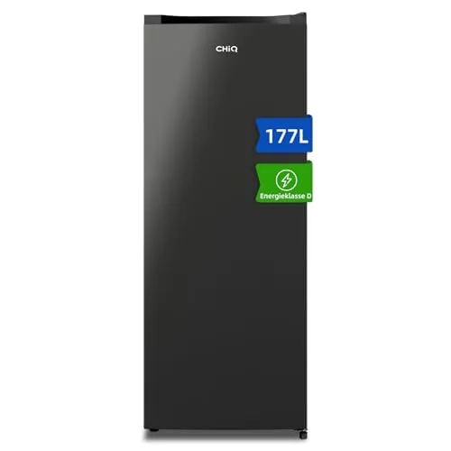 CHiQ Gefrierschrank CSD208D4D – 177L Großvolumen - Tiefkühler mit 4-Sterne Gefrieren, 18 Stunden Temperaturhaltung und LowFrost-Technologie für weniger Eisbildung. Ideal für eine effiziente Lagerung bei -24°C.