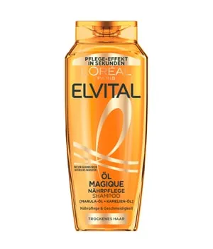 L'Oréal Paris Elvital Öl Magique Shampoo für normales Haar 300 ml - Das Öl Magique Shampoo verwandelt trockene Längen in fließendes, glänzendes Haar. Mit 6 wertvollen Blütenölen bietet es intensive Pflege für seidige Geschmeidigkeit und brillanten Glanz.