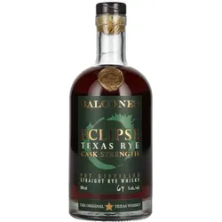 Balcones ECLIPSE TEXAS RYE Cask Strength Whisky 0,7l - 64% Vol. - Intensiver Cask Strength Whisky aus Texas, unverfälscht und komplex. Ideal für Kenner, die handverlesenen Roggen und kräftige Aromen schätzen.