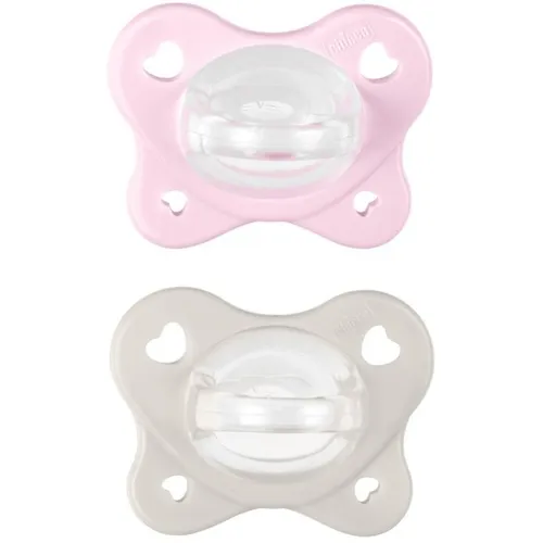 Succhietto Rosa 2-6M Dual Soft Chicco 2 Pezzi