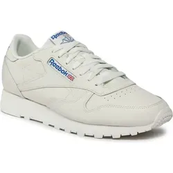 Reebok Classics Classic Leather Sportschuhe Beige EU 43 - Sneaker aus hochwertigem Wildleder mit retro-inspiriertem Design, bequemer EVA-Schaumstoff-Zwischensohle und abriebfester Gummilaufsohle für optimalen Komfort und Stil.