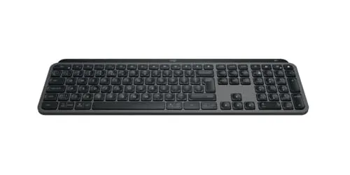Logitech MX Keys S - Graphit, US QWERTY-Tastatur, flüssiges Tipperlebnis und intelligente Beleuchtung für mehr Komfort