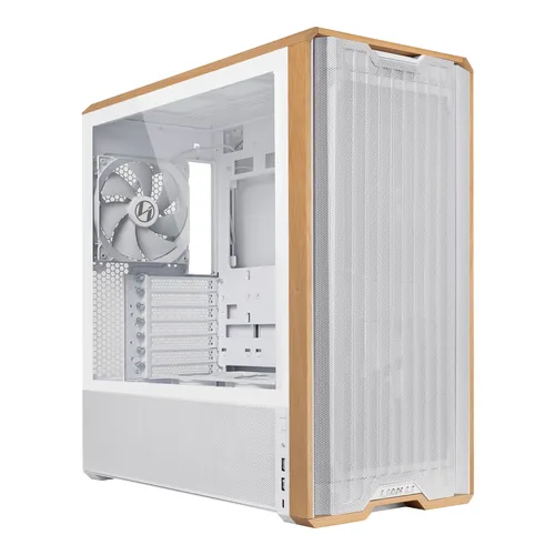 Lancool 217 - Weißes Miditower Gehäuse - PC-Gehäuse für ATX-Systeme, bietet hervorragende Kühlmöglichkeiten mit Platz für bis zu 360mm Radiatoren und ein stylisches Design mit Frontpanel-Mesh und Seitenfenster.