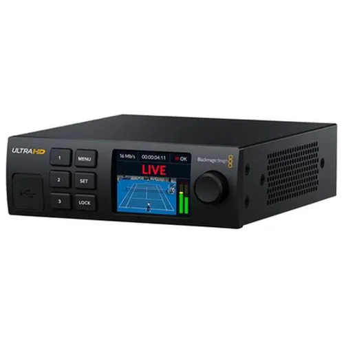 Blackmagic Streaming Decoder 4K - Professioneller 4K Streaming Decoder für die Umwandlung von H.264/H.265 Streams in SDI und HDMI. Ideal für hochwertige Videoproduktionen.