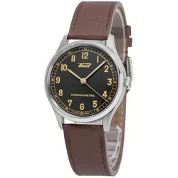 Tissot Heritage Automatic Casual T142.464.16.062.00 Herrenuhr - Armbanduhr für Herren mit 50m Wasserdichtigkeit, elegantem Edelstahlgehäuse und strapazierfähigem Lederarmband – ideal für den Alltag und besondere Anlässe.