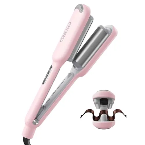 TYMO ROVY Welleneisen 25mm – Lockenstab für beeindruckende Beach Waves - Erleben Sie mit dem TYMO ROVY Welleneisen mühelos voluminöse Meerjungfrauenwellen. Mit 4 Temperaturstufen und Anti-Verbrennungsschutz kreieren Sie sichere, glänzende Styles für alle Haartypen.