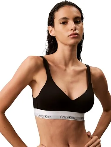 Calvin Klein Damen BH Bralette Lift Stretch, Schwarz (M) - Funktionsunterwäsche mit gepolsterten Cups für optimale Passform und hohen Tragekomfort, ideal für jeden Tag und perfekt unter T-Shirts.