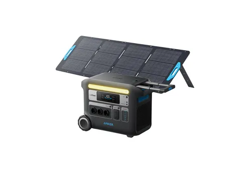 Anker Stromerzeuger F2000 - 767 Powerstation, Solargenerator 2048Wh - Solaranlage mit 2300W AC Ausgang, 6× längere Lebensdauer der LiFePO4 Batterie, ideal für Camping und Stromausfälle.