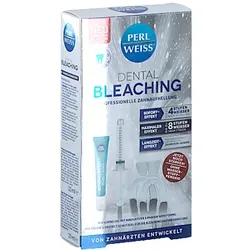 Perl Weiss Bleaching System 4.0 Zahnbleaching-Set - Zahnbleaching-Set für Damen mit 4 Teilen, inklusive Applikator und Bleichgel. Für ein strahlendes Lächeln – einfach und effektiv in der Anwendung.
