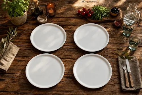 Retsch Arzberg XXL Pizzateller – Premium Porzellan Ø 33cm (4 Stück) - Elegante Pizzateller aus hochwertigem Porzellan von Retsch Arzberg, ideal für Gastronomie und private Feiern. Mit 33 cm Durchmesser perfekt für Pizza, robust und spülmaschinenfest.