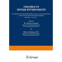 Ceramics in Severe Environments von Hayne Palmour III/ Wurth W. Kriegel / Springer US / Taschenbuch