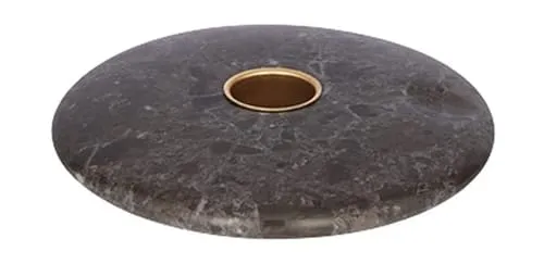 Uyuni Tafelkerzenhalter Chamber grau - Stylischer Tafelkerzenhalter 'Chamber' aus hochwertigem Marmor. Ideal für Uyuni LED-Kerzen, sorgt er für eine elegante Präsentation und passt perfekt in jedes Ambiente.