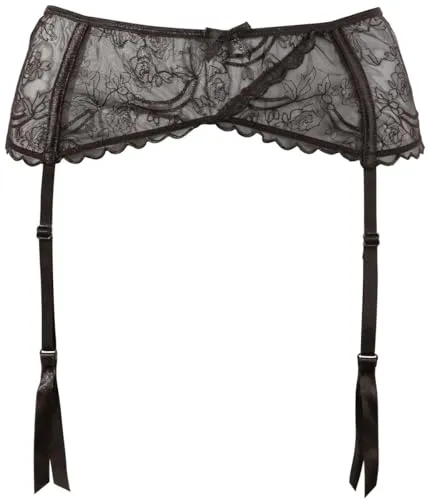 Cottelli Collection Strumpfhalter Basic Strapsgürtel schwarz XL - Eleganter Strumpfhalter in schwarz, Größe XL. Ideal für optimalen Halt und ein verführerisches Outfit.