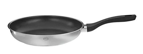 Rösle Bratpfanne Style Ø 24 cm - Antihaftbeschichtung - Pfanne aus 18/10 Edelstahl mit PTFE ProPlex Antihaftversiegelung, ideal für leicht haftendes Bratgut. Geeignet für alle Herdarten, auch Induktion und spülmaschinengeeignet.