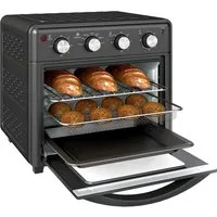 HOMCOM Minibackofen 30L mit Umluft - Miniofen mit 7 Kochmodi und 30L Kapazität, ideal für Familien. Genießen Sie vielseitiges Kochen mit einem schnellen Luftzirkulationssystem und einfacher Bedienung.
