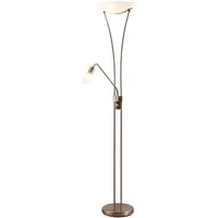 Lindby Stehlampe Felicia, 2 x 15 W LED E27 + 1 x 10 W LED E14 - Standleuchten mit vielseitiger Funktionalität: Felicia kombiniert Fluter und Lesebeleuchtung für optimale Lichtverhältnisse.