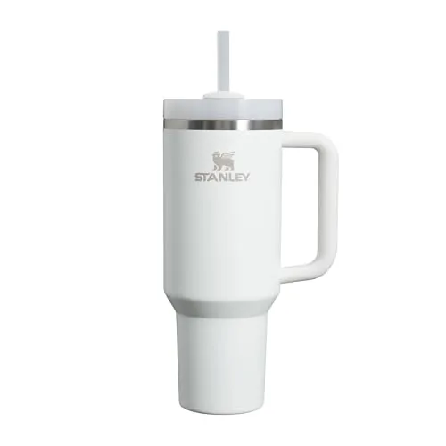 Stanley The Quencher H2.O FlowState Tumbler 1,2l - Frost - Thermobehälter mit 90% recyceltem Edelstahl, Vakuumisolierung für lange Kälte, verschiedene Trinkoptionen und ergonomischer Griff für einfachen Transport.