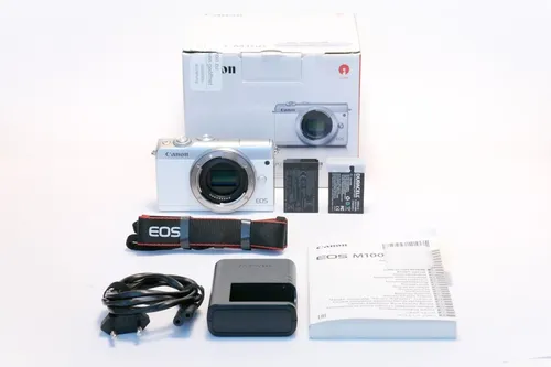 Canon EOS M100 Body schwarz - Kompakte Systemkamera - Spiegelreflex- & Systemkameras, ideal für Einsteiger mit intuitiver Bedienung und erstklassiger Bildqualität.