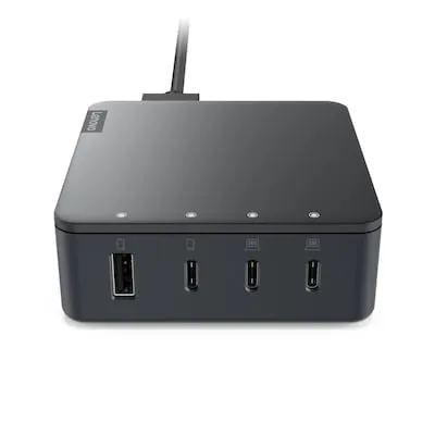 LENOVO GO DOCKING STATION 130W - Vielseitiges Multi-Port Ladegerät - Notebook-Dockingstation mit 130W Leistung, ideal für effizientes Arbeiten und schnelles Laden von mehreren Geräten.