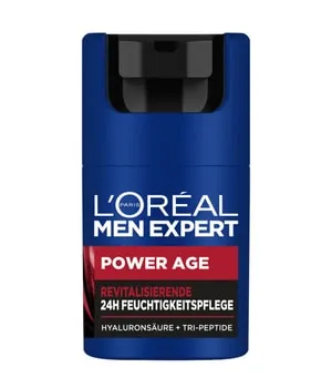 L'Oréal Men Expert Power Age 24H Gesichtscreme 50 ml - Gesichtscreme für Männer mit Hyaluronsäure, ideal gegen erste Alterserscheinungen. Revitalisiert trockene Haut und sorgt für ein frisches, straffes Hautgefühl.
