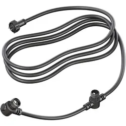ledscom.de 2-fach Verteiler für Stecksystem NEMO (IP44), 3,1 m, schwarz matt