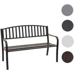 Mendler Gartenbank HWC-F43 - Vintage Bronze 2-Sitzer - Stabile 2-Sitzer Gartenbank aus pulverbeschichtetem Stahl, ideal für Innen- und Außenbereich. Maximale Belastbarkeit: 120 kg. Perfekt für entspannte Stunden im Garten oder auf der Terrasse.