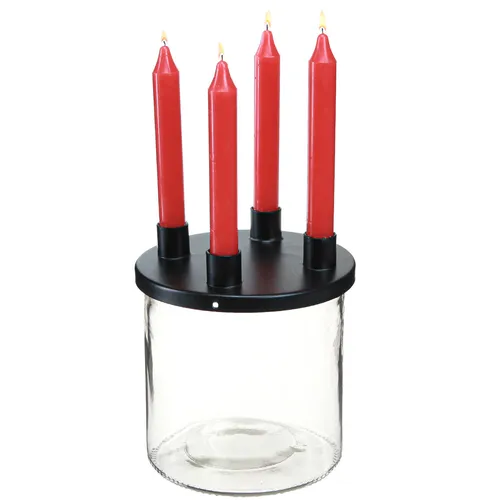 Kerzenhalter Glas Deko Stabkerzenhalter H11cm Ø10cm