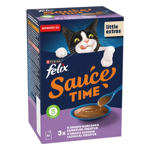 FELIX Sauce Time Łosoś i Kurczak 6 x 40 g Nestlé Polska S.A. 8445291990593