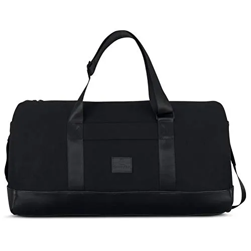 Johnny Urban Reisetasche PAUL - Vielseitiger Weekender mit Rucksackfunktion - Reisetasche mit 41L Kapazität, flexible Tragemöglichkeiten als Schultertasche oder Rucksack, aus hochwertigem Baumwoll Canvas und veganem Kunstleder, ideal für Reisen und Freizeit.