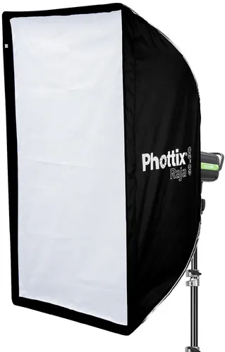 Phottix Raja Quick-Folding Softbox 60x90cm - Einfache Handhabung mit der Phottix Raja Softbox: Aufklappen, Zubehör anbringen und sofort einsatzbereit. Ideal für kreative Lichtgestaltung in deiner Fotografie.
