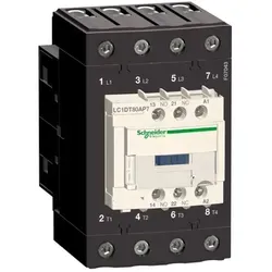 Schneider LC1DT80ABD Leistungsschütz 80A, 4P+1S+1Ö, 24V DC - Zuverlässiger Leistungsschütz mit 80A und 4-poliger Ausführung für professionelle Anwendungen. Ideal für den sicheren Einsatz in elektrischen Steuerungen.