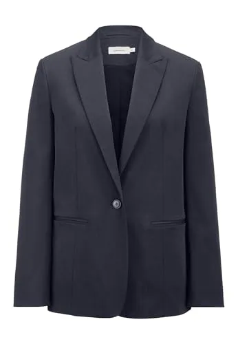 hessnatur Blazer Damen Relaxed aus Tencel™ Lyocell mit Bio-Baumwolle | nachhaltig und fair hergestellt (Fair Wear Foundation)